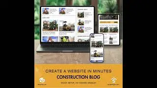🏗️Build Your Online Presence Instantly: Construction Blog Template with One-Click Import & No Code!