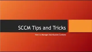 SCCM DP Warning Message
