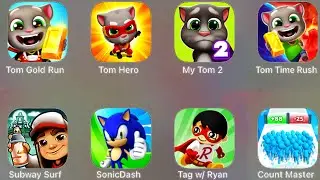 Tom Gold Run, Tom Hero, My Tom 2, Tom Time Rush, Subway Surf, Sonic Dash, Count Masters...