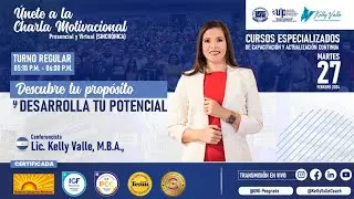 Charla motivacional “Descubre tu Propósito y Desarrolla tu Potencial” 🦋