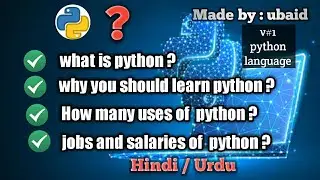 v#1||Why You Should Learn Python|| what is python ||Uses of Python || top jobs of python and  salary