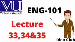 Eng101 lesson 33 | Eng101 lesson 34 |Eng 101 lesson 35 | eng 101 short lecture | Eng101 VU lectures.