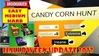 Candy Corn Hunt 2023 *Easy, Medium & Hard*  Halloween Update [] Brookhaven 🏡RP [] ROBLOX