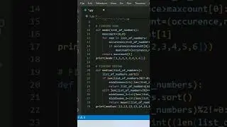 Mean Median Mode | Python Calculator | Programming Stars | 