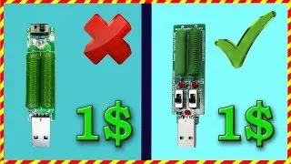USB нагрузочный резистор для теста Power Bank (Повербанк) из Китая с AliExpress 1А 2А 3А