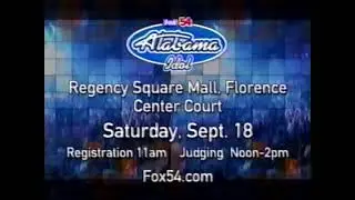 Alabama Idol  (2004) Promo - Fox - WZDX-54 - Florence, Alabama