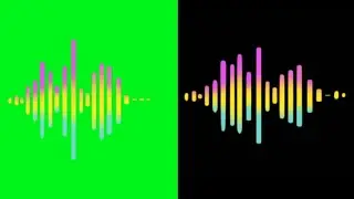 Audio Spectrum Green Screen & Black Screen Effects HD || No Copyright