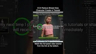 CC4 Reduce Breast Size | Character Creator 4 Tutorial #CC4 #CharacterCreator #BreastSize