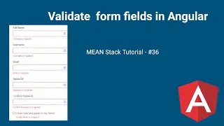 How to Validate login form in Angular  | MEAN Stack tutorial #36