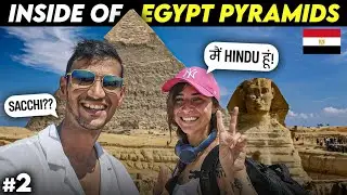 Inside The Great Pyramids of Egypt 🇪🇬 | Met an ITALIAN HINDU GIRL
