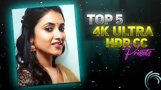 TOP 5 SHARPEN HDR CC PRESETS 🔥 ALIGHT MOTION 4K CC XML 😱 TOP 5 CC PRESETS PACK