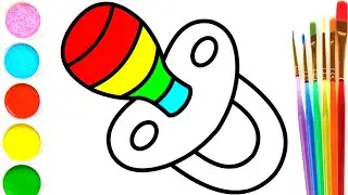 Bolalar Uchun emzik chizish / Drawing Pacifier Sucker for kids / Рисование Соска для детей