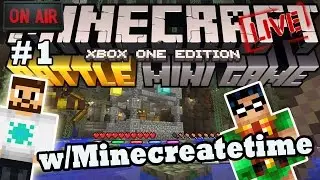 Minecraft Xbox One Mini-Games - Battle Mode & Tumble w/MineCreateTime [LIVESTREAM] [1]