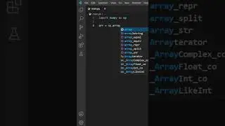 how to create arrays using NumPy in Python #shorts
