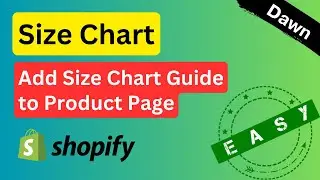 How to Add Size Chart to Shopify Product Page in Easy Way  ✅ No App Required