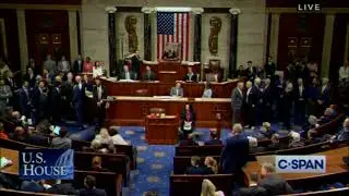 Democratic representatives laugh at Marjorie Taylor Greene on the floor of the House