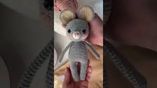 Милая мышка амигуруми / мышка крючком / как связать мышку крючком / экологичные игрушки