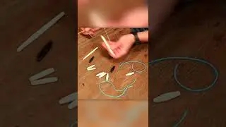 How to String Bone Beads #leatherworker #leatherbeads #beads #leathercrafting