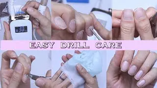 Subtitle-[Product provided] Self nail drill care~~ ✨/Dry hand care/Nail ASMR