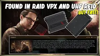FIND UFH RFID FIXED READER AND VPX FLASH STORAGE MODULE IN RAID - EFT - MECHANIC TASK IMPORT - 12.11