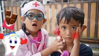 DOKTER GADUNGAN NGOBATIN PASIEN SAKIT GIGI 🥵 - Main dokter dokteran | Ali vlog