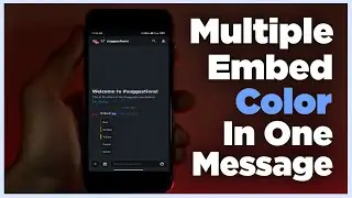 How To Use Multiple Embed Color In One Message