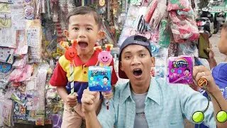 OM SEPTI ANTER JEMPUT ALI  SEKOLAH 🏫 Beli Permen Latto latto | Ali vlog