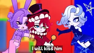 Moon x Caine: I will kiss him ( Human version ) - Gacha Life 2 