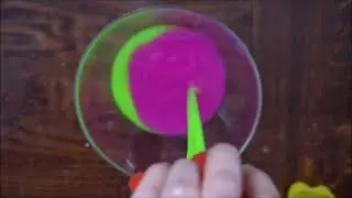 Make Rainbow Slime Satisfying, relaxing mixing slime video