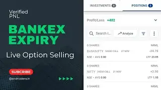 BANKEX  Expiry Option Selling With Low Capital !! November 18 !! Kotakneo