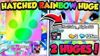 HOW I HATCHED A🌈RAINBOW HUGE PET in PET SIMULATOR 99!! (Roblox)