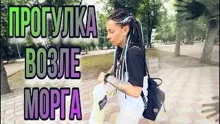 В поезде. Уставшие мимо кладбища и морга. Замучила детей. Прогулка по Ростову. Странный парк.