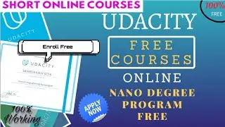 Udacity Free Courses || Free Certificates || FREE ONLINE COURSES
