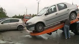 Массовая эвакуация автомобилей
