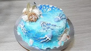 КРЕМОВЫЙ МОРСКОЙ ТОРТ 🏊  , БЫСТРО и ЛЕГКО!!!!! ♥️  от SWEET BEAUTY СЛАДКАЯ КРАСОТА