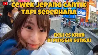 CEWEK JEPANG CANTIK INI MAU DI AJAK MAKAN ESKRIM DI PINGGIR SUNGAI