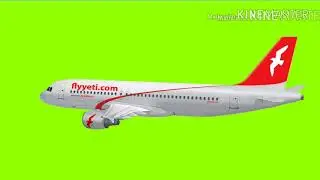 Green screen airplane effect