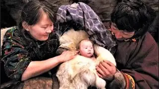 what north nomads use as baby's diapers. life in blizzard