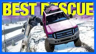 Snowrunner : The BEST Rescue EVER!! (Snowrunner New Map)