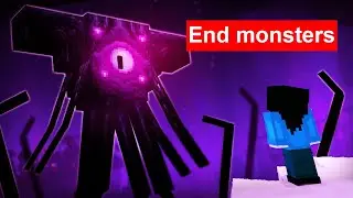 i added custom END Mobs in Minecraft...