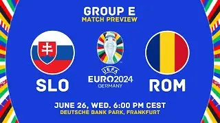 Slovakia Vs Romania - UEFA EURO 2024 Group E Match Preview | Lineups, H2H Stats, And Predictions
