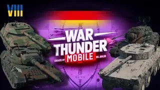 Огляд взводу Німеччини на 8 ранзі в War Thunder Mobile (Leopard L/44, TAM 2IP, Class 3 (P), Gepard)