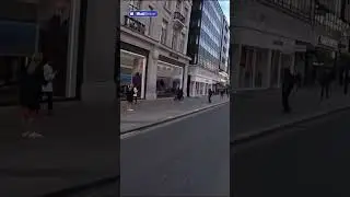 Shocking moment woman has her phone snatched at Oxford Circus in London