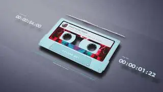 After Effects Template - ISO Tape 3d Audio Visualizer 