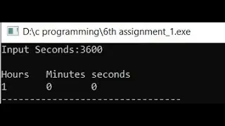 Write a C program to convert a given integer (in seconds) to hours, minutes and seconds. || PMC||