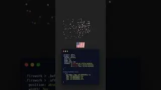 Fireworks with HTML & CSS 🎆 #coding #programming #4thofjuly #independenceday #css