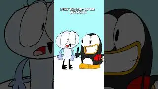 Dunk the baby in the rim 👶 🏀 (Animation Meme) #shorts credits: @sillyincorporated