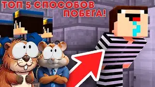 ТОП 5 СПОСОБОВ СБЕЖАТЬ ИЗ ТЮРЬМЫ МАЙНКРАФТ! | MINECRAFT ТРОЛЛИНГ