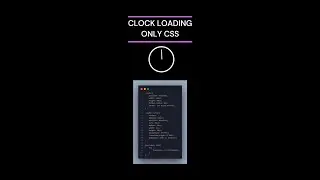 CLOCK ANIMATION USING CSS ONLY🔥 | ONLY CSS ANIMATION 