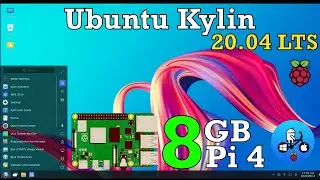 UKUI Ubuntu Kylin 20.04. Raspberry Pi 4. Inspired by Windows 7.